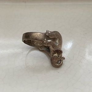 925 Sterling Silver elephant ring.